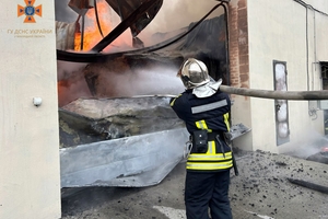 Новини Вінниці / Подробиці пожежі на підприємстві «Ковбаскофф» поблизу Вінниці: палаючі шини «додали фарб» 